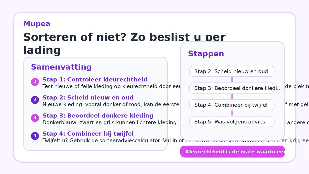 Sorteren of niet? Zo beslist u per lading