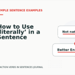 How to Use ‘literally’ in a Sentence