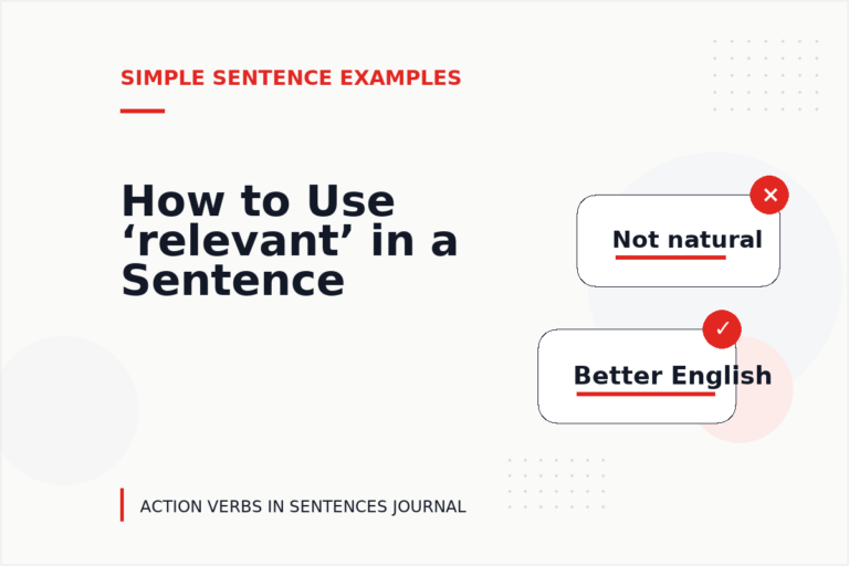 How to Use ‘relevant’ in a Sentence