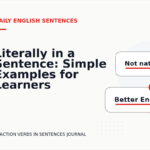 Literally in a Sentence: Simple Examples for Learners