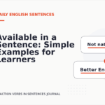 Available in a Sentence: Simple Examples for Learners