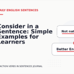 Consider in a Sentence: Simple Examples for Learners