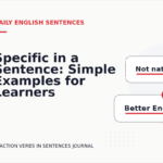 Specific in a Sentence: Simple Examples for Learners