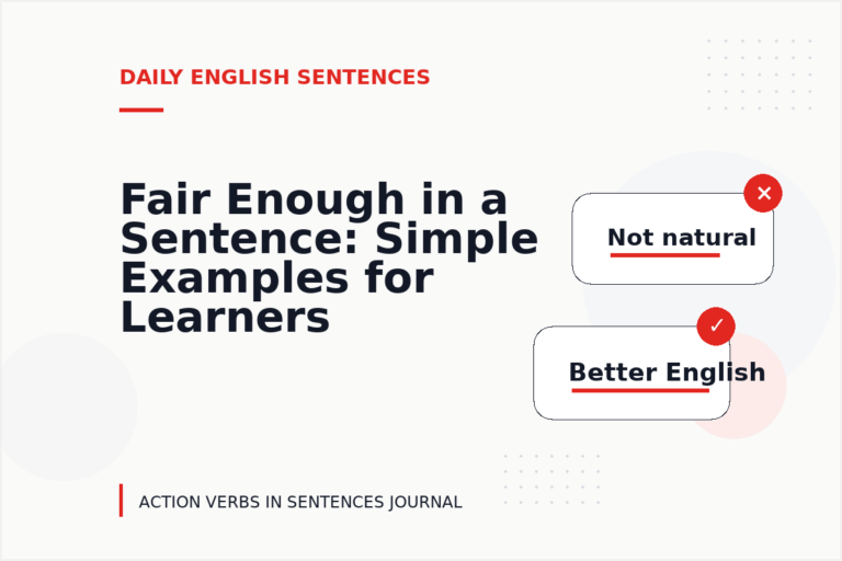 Fair Enough in a Sentence: Simple Examples for Learners