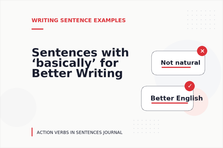 Sentences with ‘basically’ for Better Writing