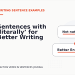 Sentences with ‘literally’ for Better Writing