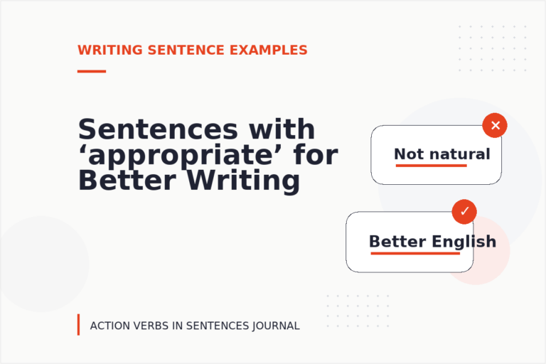 Sentences with ‘appropriate’ for Better Writing Sentences with ‘appropriate’ for Better Writing