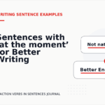 Sentences with ‘at the moment’ for Better Writing