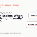 Common Mistakes When Using ‘literally’ in a Sentence