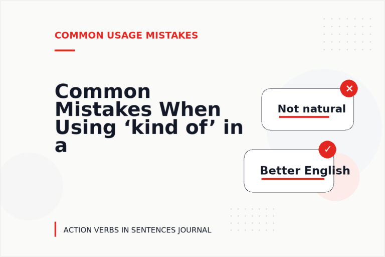 Common Mistakes When Using ‘kind of’ in a Sentence Common Mistakes When Using ‘kind of’ in a Sentence